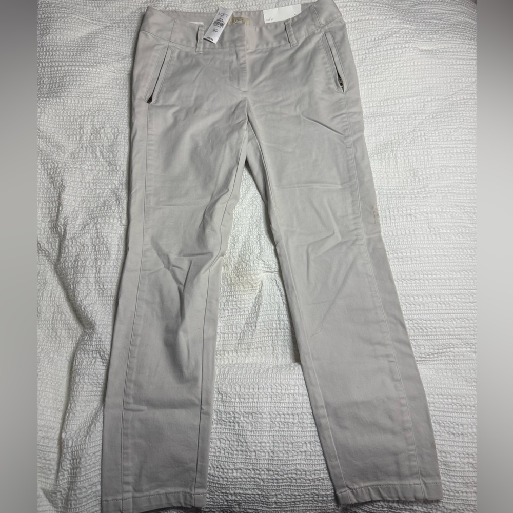 LOFT Modern Skinny Ankle Petite Pants in Light Cream